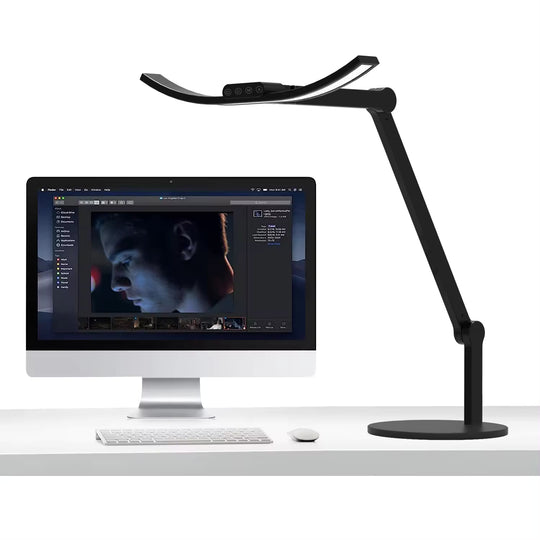 LED Desk Lamp Curved Light Bar Round Base