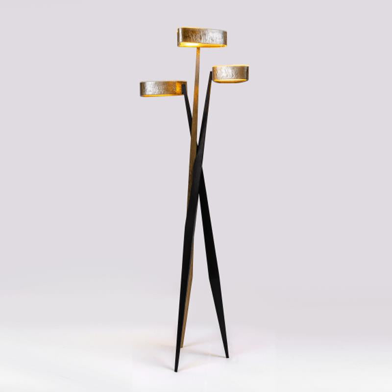 gold & Black Floor Lamp