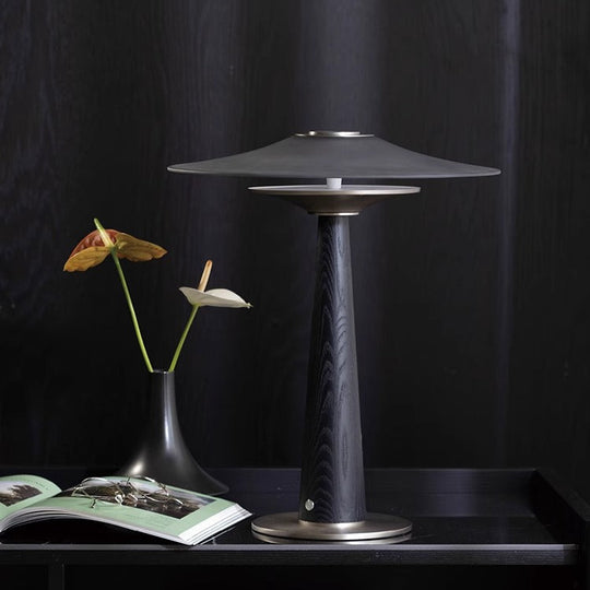 black table lamp