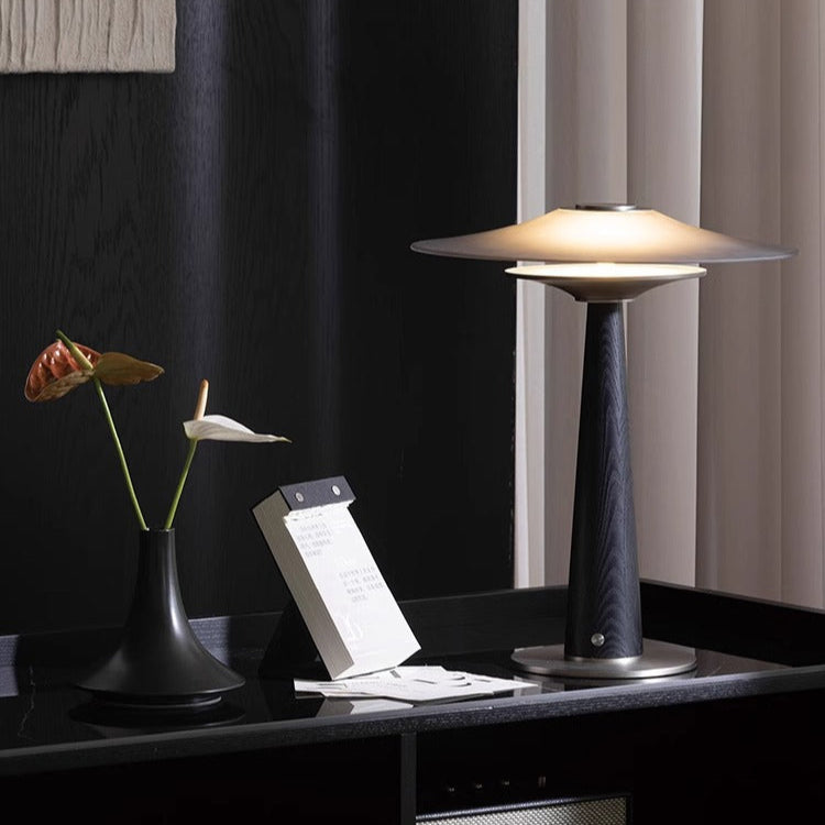 solid wood table lamp