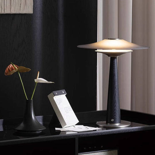 solid wood table lamp